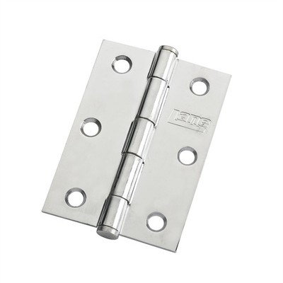 Lane 85 x 60 x 2mm Polished Chrome Architectural Loose Pin Butt Hinge 2 pieces