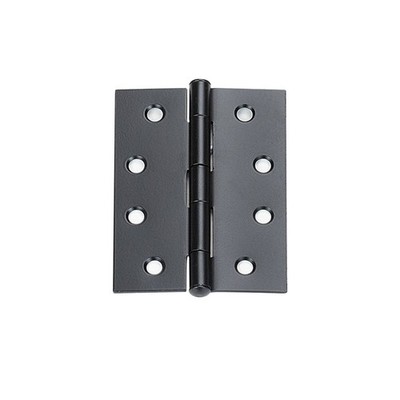 Delf 100mm Black Fixed Pin Butt Hinge - 12 pieces