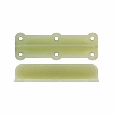 Rolltrak 60mm Plastic Timber Door Floor Guide 4 pcs