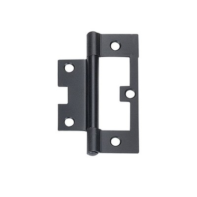 Delf 90mm Black Fixed Pin Non Mortise Hinge - 12 pieces