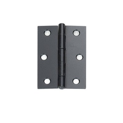Delf 85mm Black Fixed Pin Butt Hinge - 12 pieces