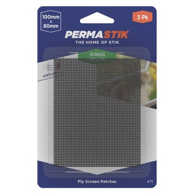 Permastik 100 x 80mm Adhesive Screen Patches 2 pcs