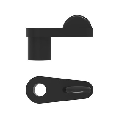Rolltrak 9mm Black Flyscreen Clip Offset 4 pcs
