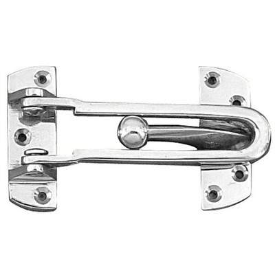 Delf Satin Chrome Security Door Guard