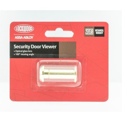 Lockwood 160° Polished Brass Door Viewer
