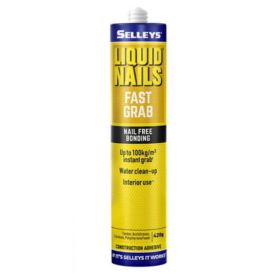 Selleys 420g Liquid Nails Fast Grab Strong Adhesive