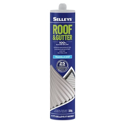 Selleys 310g Translucent Roof And Gutter Silicone Sealant(37)3 colours