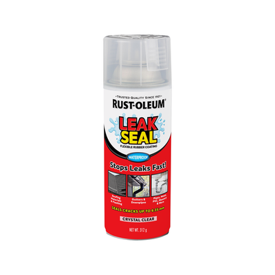 Rust-Oleum 312g Clear LeakSeal Flexible Rubber Coating Spray (57)3 colours