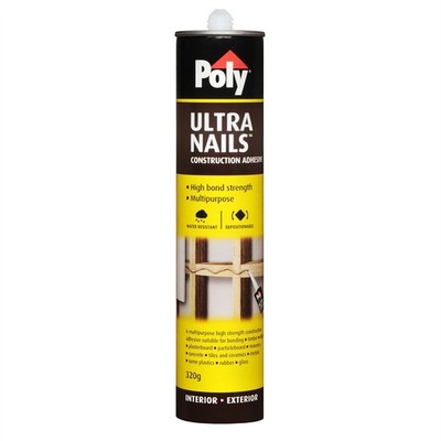 Poly 320g Ultra Nails Construction Adhesive 2 pcs