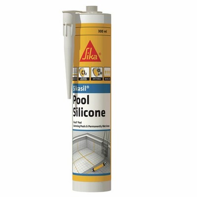 Sika 300ml Transparent SikaSil Premium Pool Silicone(4)2 colours