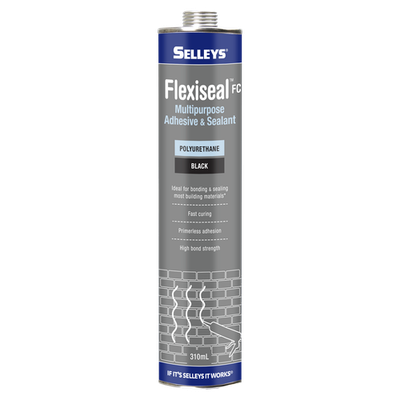Selleys 310ml Black Flexiseal FC Polyurethane Construction Sealant And Adhesive(