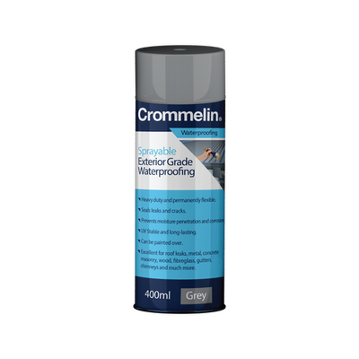 Crommelin 400ml Grey Sprayable Exterior Grade Waterproofing