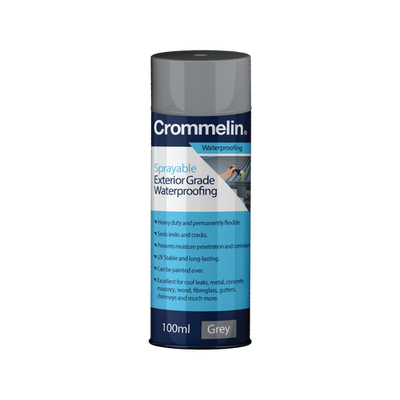 Crommelin 100ml Grey Sprayable Exterior Grade Waterproofing