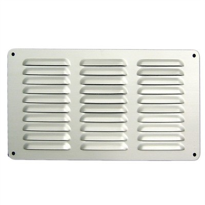 Haron 300 x 150mm Silver Aluminium Pressed Wall Vent