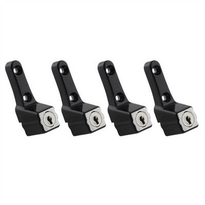 Ikonic Black Sliding Window Lock - 4 pieces