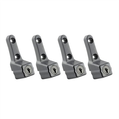 Ikonic Silver Sliding Window Lock - 4 pieces