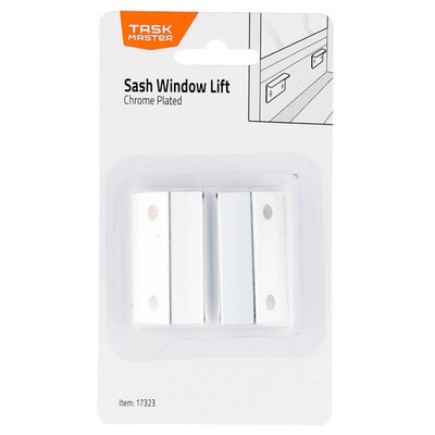 Taskmaster Chrome Plated Sash Window Lift 2 pcs