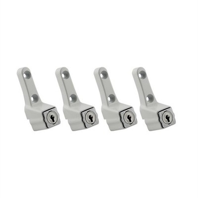 Ikonic White Sliding Window Lock - 4 pieces
