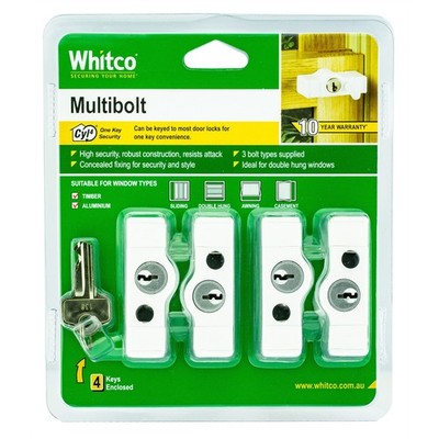 Whitco White CYL4 Multi Bolt - 4 pieces