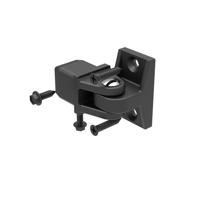 RapidFence 25 x 44 x 62mm Black Aluminium Swivel Bracket - 4 pieces