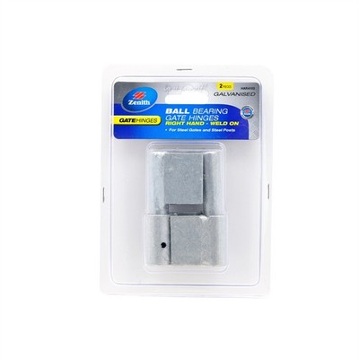 Zenith Galvanised Right Hand Ball Bearing Gate Hinges - 2 pieces