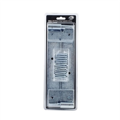 Zenith 270mm Zinc Plated Ball Bearing Strap Right-Handed Hinges - 2 pieces