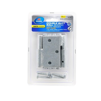 Zenith Galvanised Left Hand Double Butt Ball Bearing Timber To Timber Hinge - 2