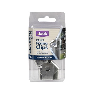 Jack Galvanised Mesh Panel Fixing Clip - 8 pieces