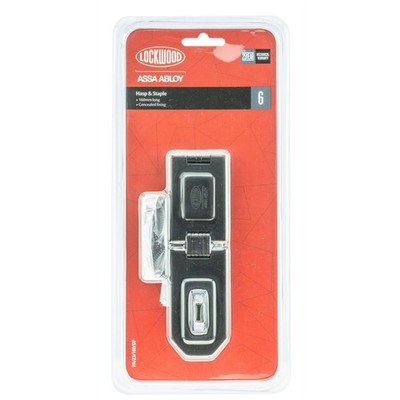 Lockwood 160mm Hinged Hasp and Staple