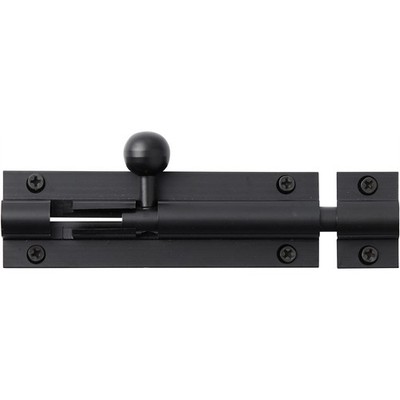 Delf Trade 75 x 32 x 9.5mm Matt Black Barrel Bolt