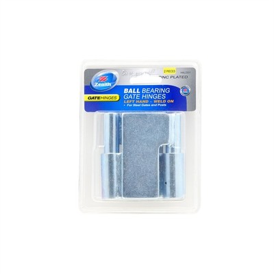 Zenith Zinc Plated Left Hand Ball Bearing Gate And Post Welding Type Hinge - 2 P