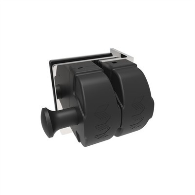 ProtectorAl Poly Stainless Steel Wall / Post To Glass Gate Latch