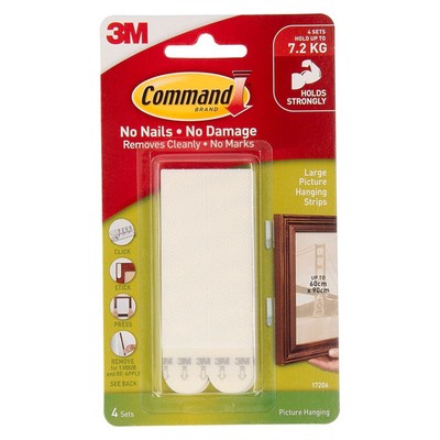 Command Large White Adhesive Picture Hanging Strips - 4 Pack(1402)More options a