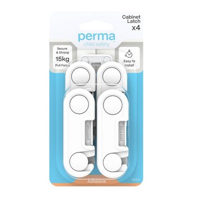 NEWPerma Child Safety Cabinet Latches - 4 pieces