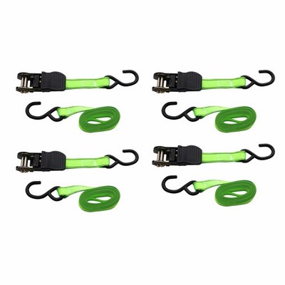 Syneco 25mm x 4.5m S Hook Ratchet Tie Down Set - 4 pieces