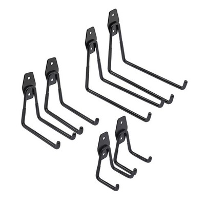 NEWEverhang Black Garage U Hook - Multi Pack