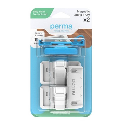 NEWPerma Child Safety Magnetic Locks & Key - 2 pieces