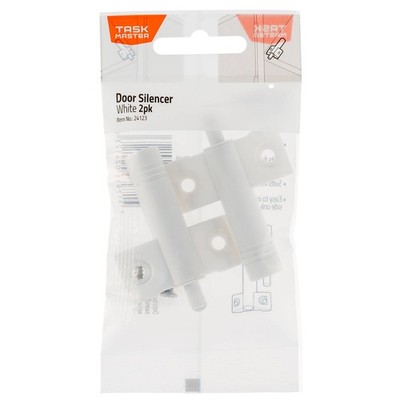 NEWTaskmaster Door Silencer White 2 pcs