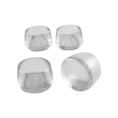 Surface Gard 25mm Clear Round Chair Tip 4 pcs