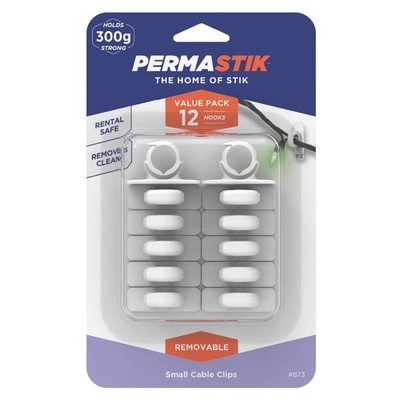 Permastik Small Cable Clips - 12 pieces Car Wiring Adapter