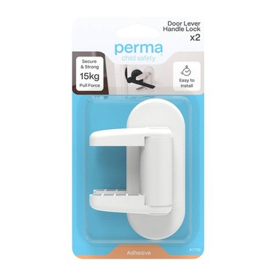 Perma Child Safety Door Lever Handle Lock - 2 pieces