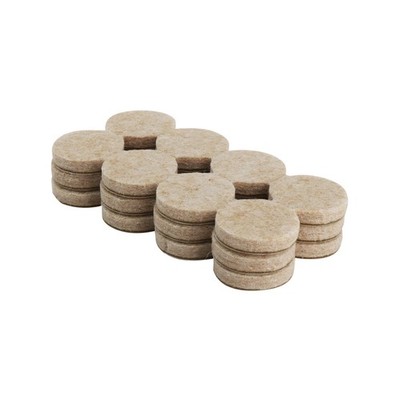 Surface Gard 19mm Beige Round Adhesive Felt Pads - 24 pieces Brake Parts