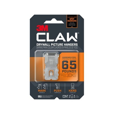 3M Claw Picture Hanger 30kg - 2 pieces