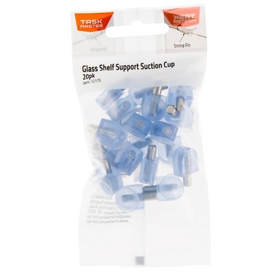 Taskmaster 5mm Pin Suction Cup Shelf Supports 2 pcs Hardware