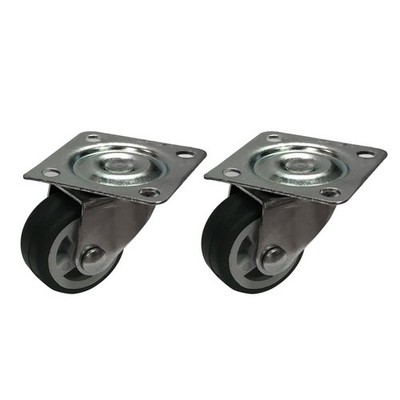 Move It 30mm 20kg Grey Swivel Plate Castor - 2 pieces Hardware