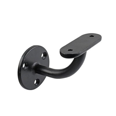 Carinya Black Flat Top Curved Handrail Bracket Hardware
