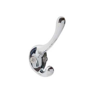 Syneco 75mm Chrome Plated Robe Hook - 75mm 4 pcs Hardware