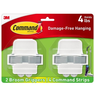 Command 1.8kg Broom Gripper - 2 pieces Hardware