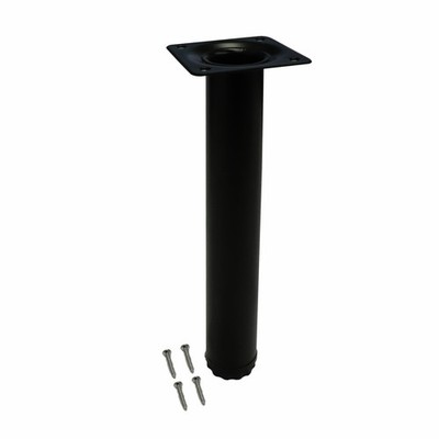 Adoored 30 x 230mm Black Round Table Leg 2 pcs Door Hardware