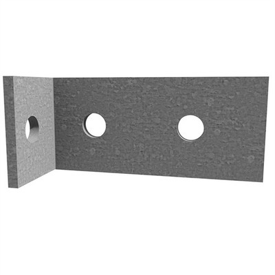 Dunnings 50 x 100 x 50 x 5mm M12 Galvanised Angle Bracket 2 pcs Hardware